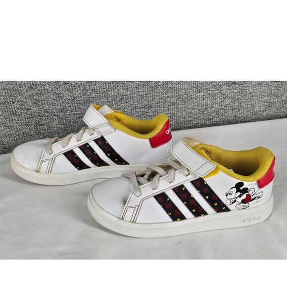 ADIDAS X DISNEY UNISEX WHITE GRAND COURT MICKEY MOUSE SHOES SIZE 12K - Picture 2 of 10